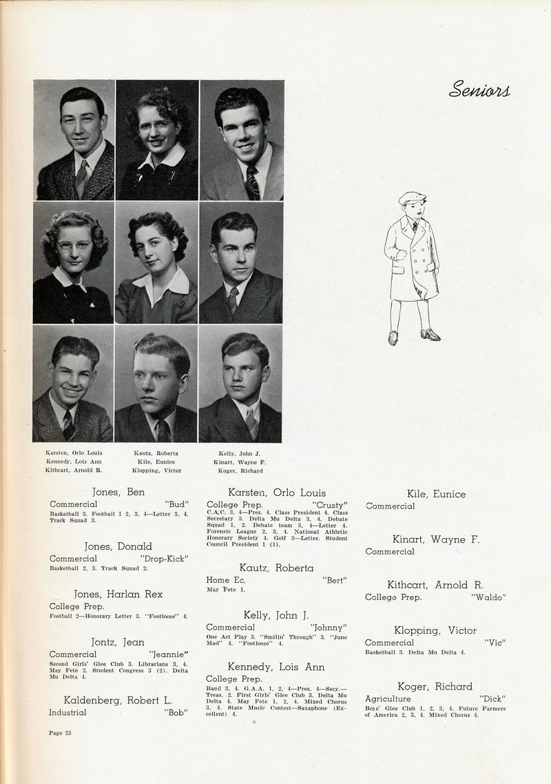 1941 Newton High School Seniors
