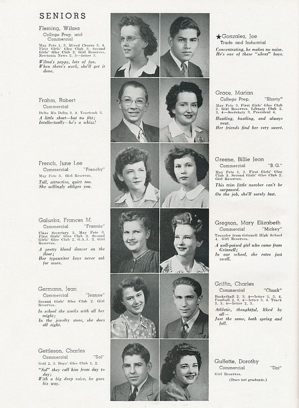 Seniors  1943 Newtonia