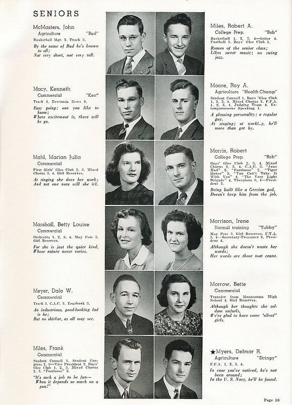 Seniors 1943 Newtonia