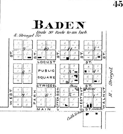 Baden Plat Map
