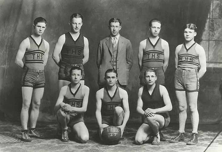 1927 Boys Basketball Team Thornburg