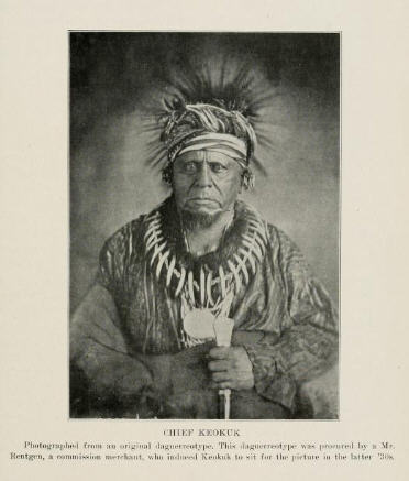 Chief Keokuk daguerreotype