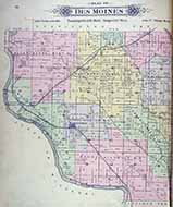 1897 Plat Map - Des Moines Township