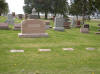 Photo of cemetery facing west