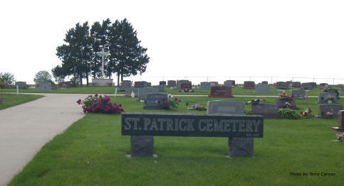 Photo of entrance of St. Patrick Cemetery