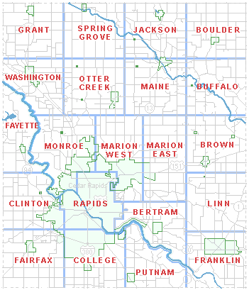 Linn County Township Map