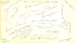 Franklin Middle School Class Circa 1940-1941 - Signatures