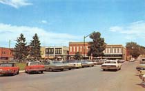 east side of square, Red Oak, 1960s