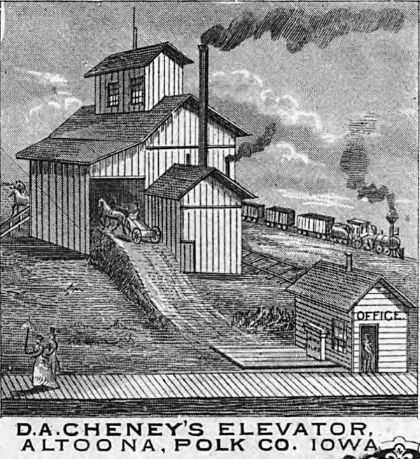 D. A. Cheney's Elevator, Polk County, Iowa