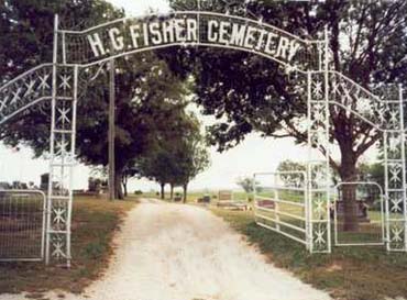 Fisher Cemetery entrance