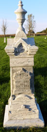 gravestone in Lincoln Twp. Cemetery