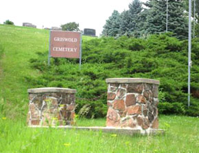 entrance of Griswold Cemetery