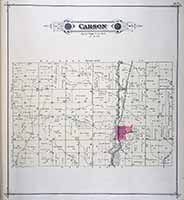 Carson Township Plat Map 1885