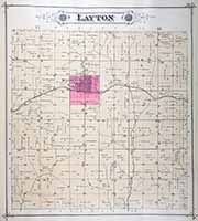 Layton Township Plat Map 1885