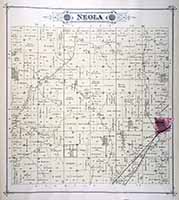 Neola Township Plat Map 1885