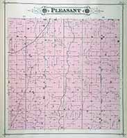 Pleasant Township Plat Map 1885