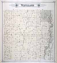 Waveland Township Plat Map 1885