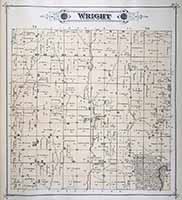 Wright Township Plat Map 1885