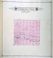 Town Map of Crescent City 1885
