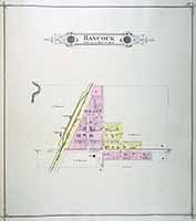 Town Map of Hancock 1885