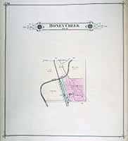 Town Map of Honey Creek 1885
