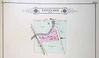 Town Map of Loveland 1885