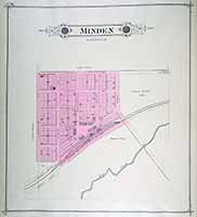 Town Map of Minden 1885