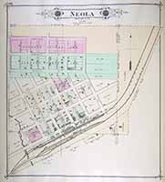 Town Map of Neola 1885