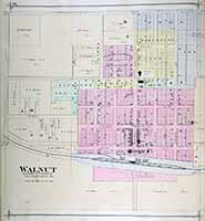 Town Map of Walnut 1885