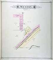 Town Map of Weston 1885