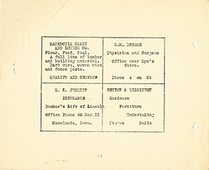 1926 Macedonia Yearbook - Advertisements