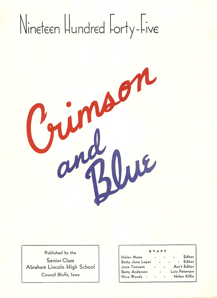 1945 Crimson and Blue