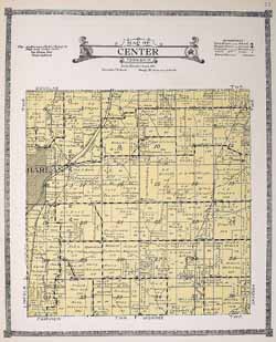 1921 Shelby Co. Center Twp. Map