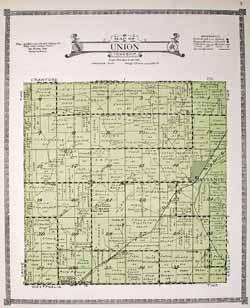 1921 Shelby Co. Union Twp. Map