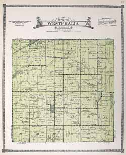 1921 Shelby Co. Westphalia Twp. Map