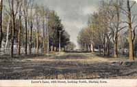 Lover's Lane, 10th Street, Looking North, Harlan, Iowa