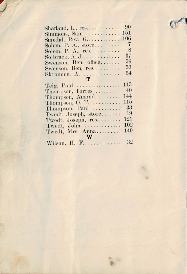 1913 Roland Telephone Directory image 10