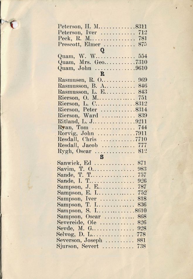 1913 Roland Telephone Directory image 19