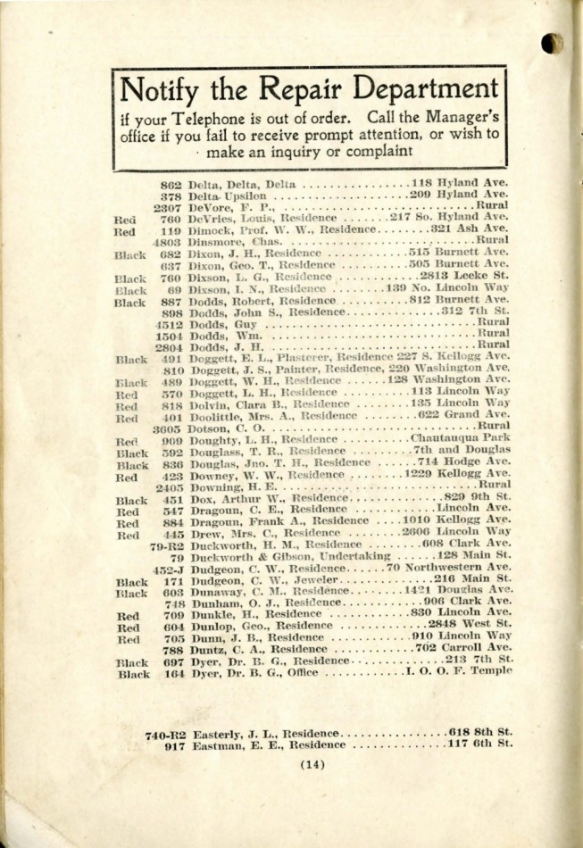 Ames November 1915 Telephone Directory image 16