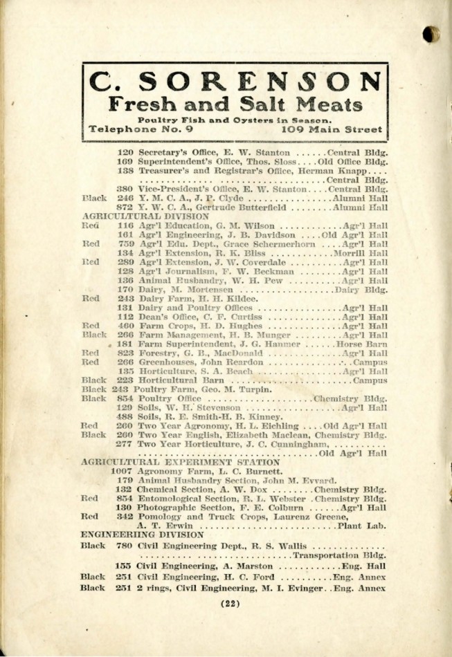 Ames November 1915 Telephone Directory image 24