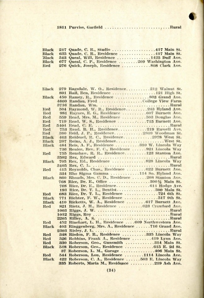 Ames November 1915 Telephone Directory image 36