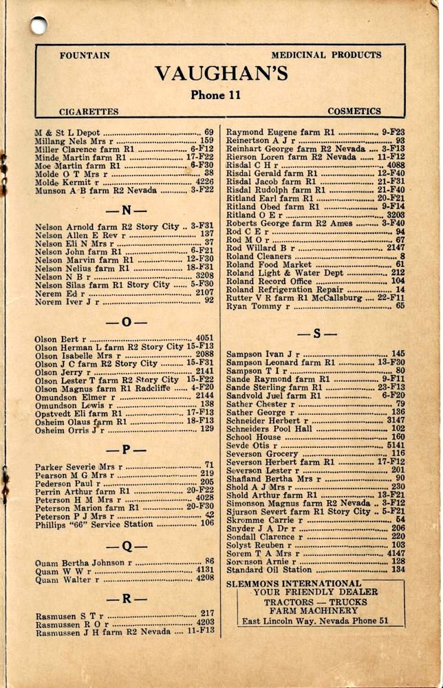 1913 Roland Telephone Directory image 5