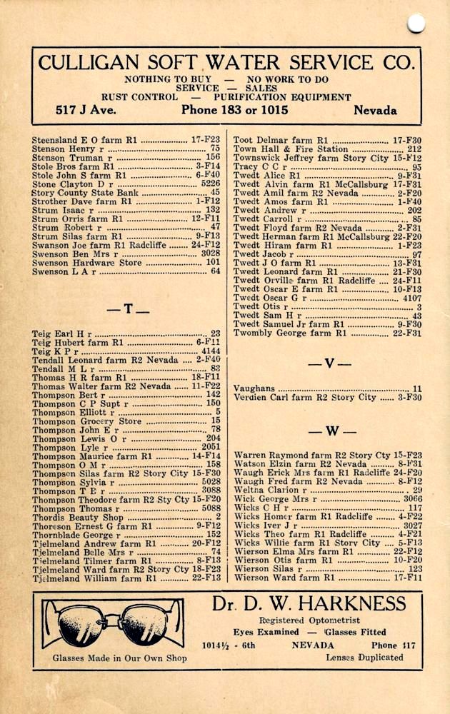 1913 Roland Telephone Directory image 6