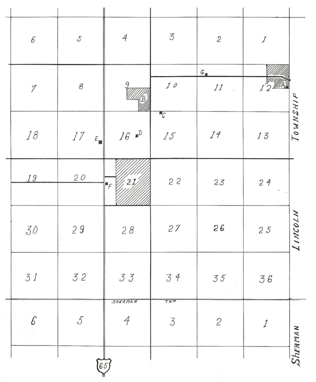 Map of Lincoln Township