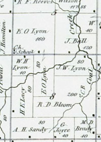 1872 map of Fairview M. E. Church