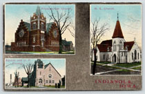 3 churches in Indianola