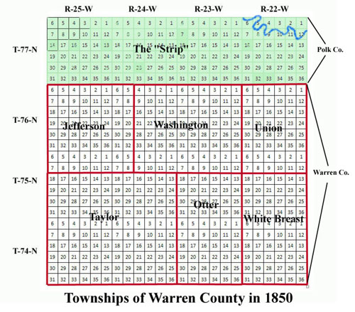 township map of 1850