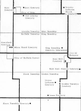 Western Winnebago County, Iowa Map