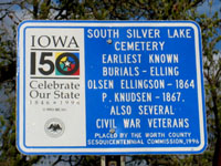 South Silver Lake Cem. Sign