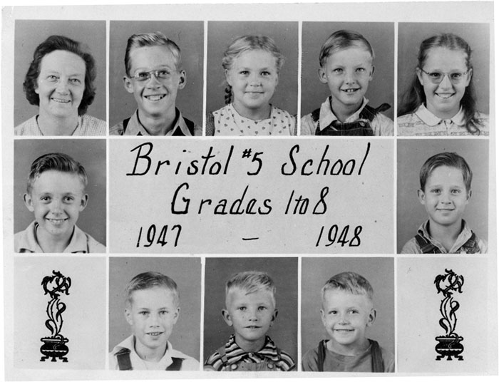 photo of Bristol Country School class 1947-1948